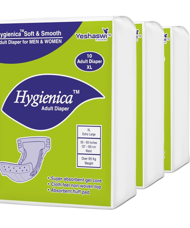Hygienica Adult Diaper Extra Large -10Pcs (Pack of 3)